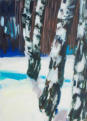 Vom Schnee verschluckt, Acryl auf Leinwand, 140 x 100 cm, 2013