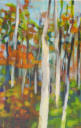 Blätterleuchten, Acryl auf Papier, 121 x 79 cm, 2010