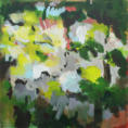 Blätterwald I, Acryl auf Leinwand, 100 x 100 cm, 2012
